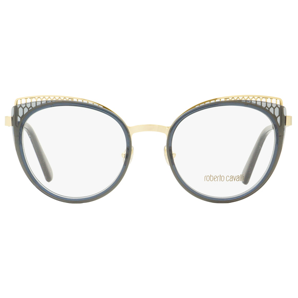 Roberto Cavalli Oval Eyeglasses RC5114 020 Gold/Transparent Gray 53mm 5114